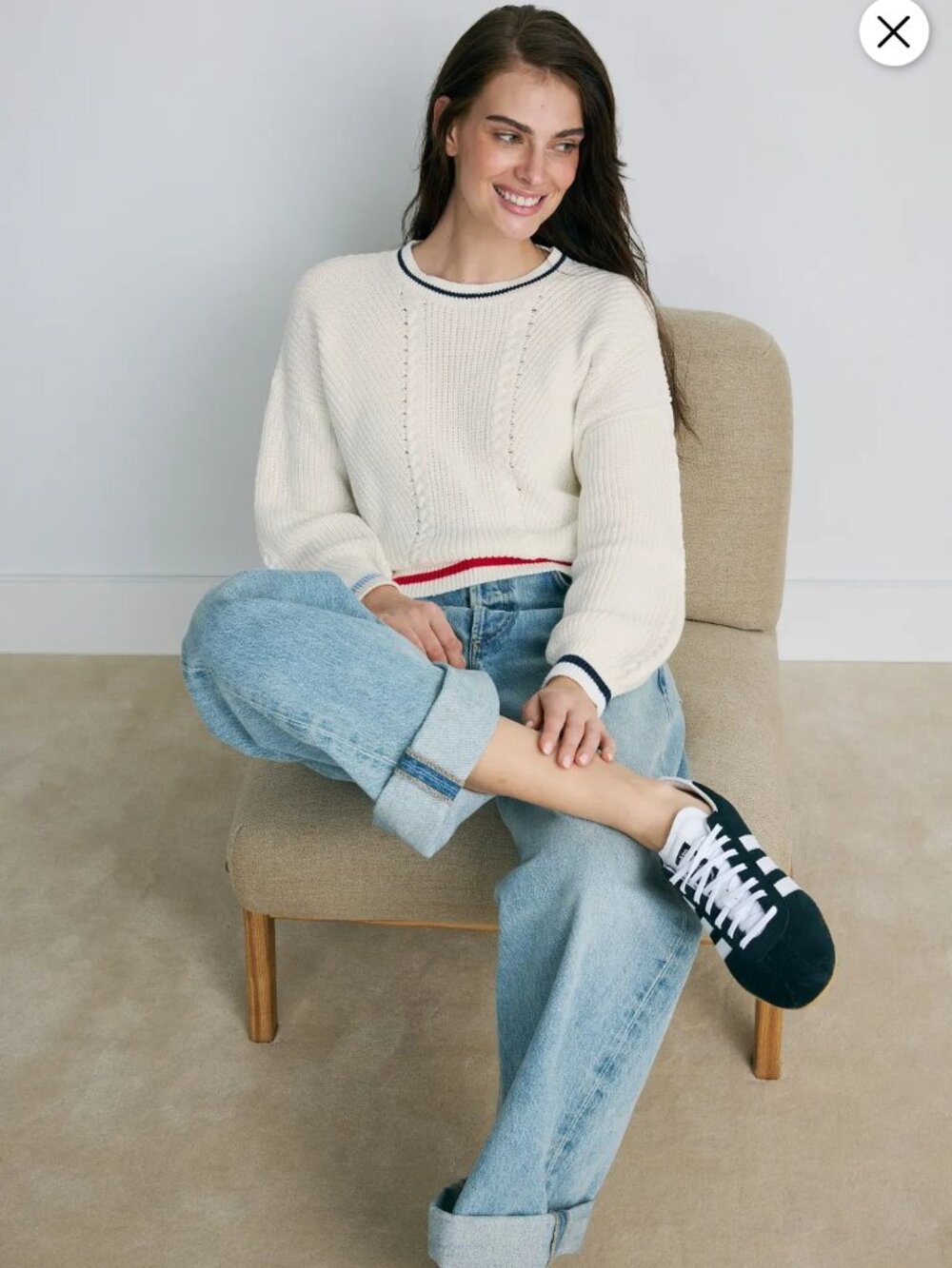 Splendid Vienna Tipped Sweater Size Small